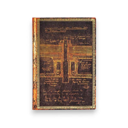Picture of PAPERBLANKS MINI LINED STESLA SKETCH OF A TURBINE NOTEBOOK